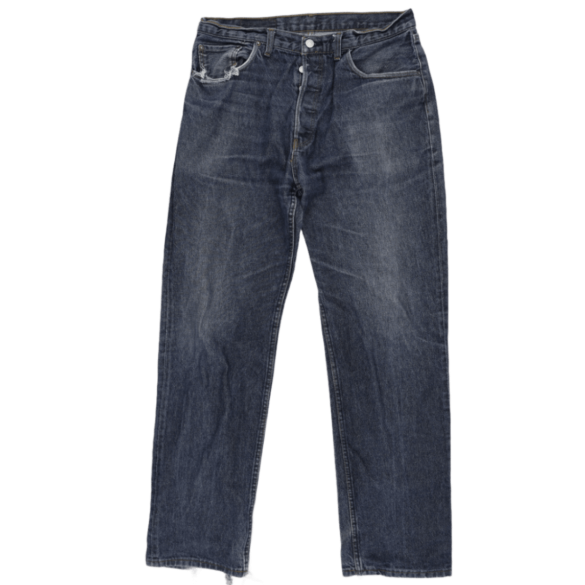 Levi's 501 Vintage Straight Fit Jeans Indigo Blue W38 L34 Cotton Denim