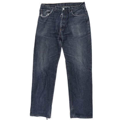 Levi's 501 Vintage Straight Fit Jeans Indigo Blue W38 L34 Cotton Denim