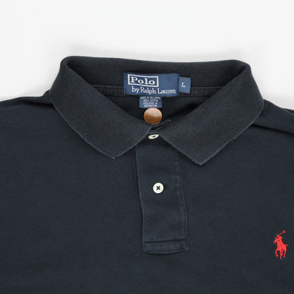 Ralph Lauren Black Long Sleeve Polo Shirt Size Large 100 Percent Cotton