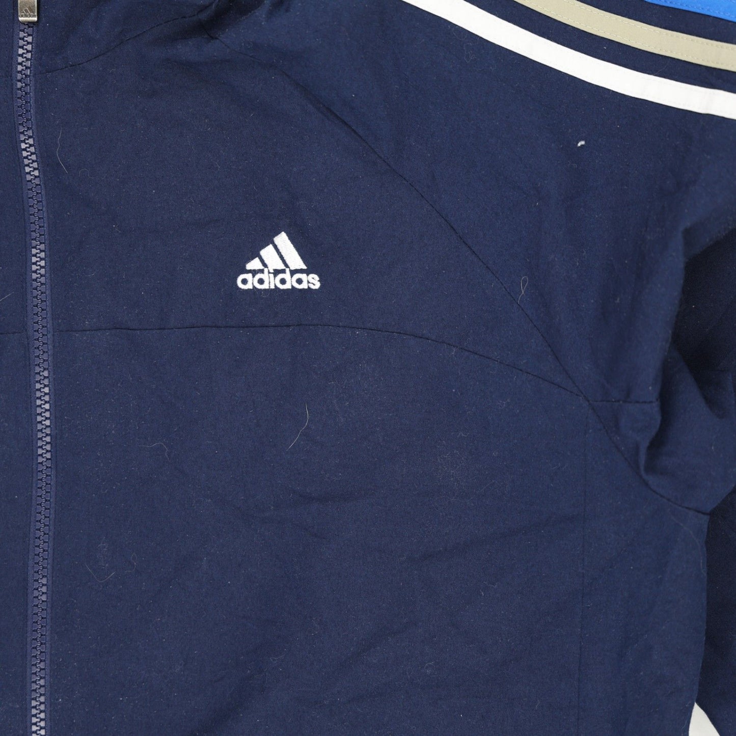 adidas Essentials Track Jacket Navy Blue Men Size M Polyester