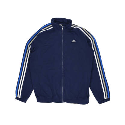 adidas Essentials Track Jacket Navy Blue Men Size M Polyester