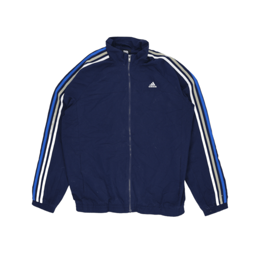 adidas Essentials Track Jacket Navy Blue Men Size M Polyester