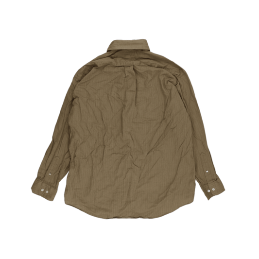 Tommy Hilfiger Vintage Beige Long Sleeve Shirt Size 16 100 Percent Cotton