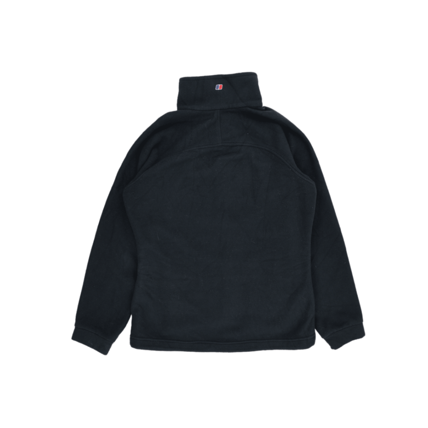 Berghaus Women's Full Zip Black Fleece Jacket Size 12 Polyester Fleece High Collar Outdoor