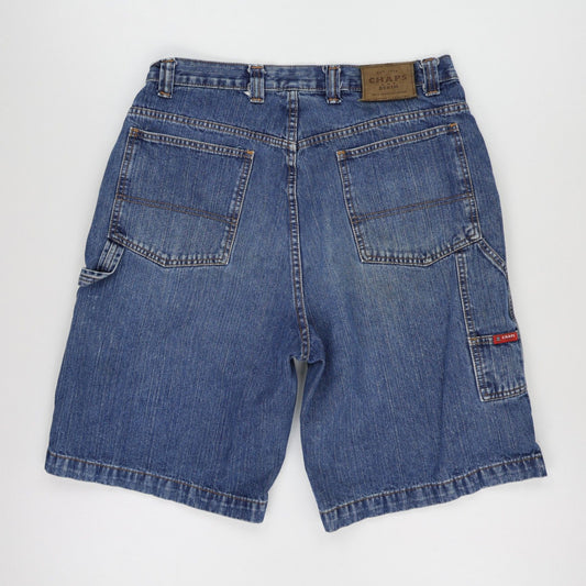 Chaps Vintage Blue Denim Shorts Size 34 Cotton Casual Shorts