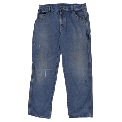 Dickies Vintage Carpenter Jeans Blue W35 L32 Cotton Denim