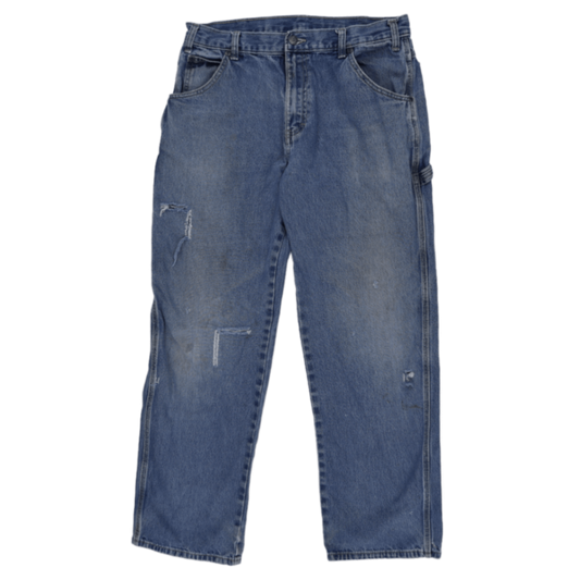 Dickies Vintage Carpenter Jeans Blue W35 L32 Cotton Denim