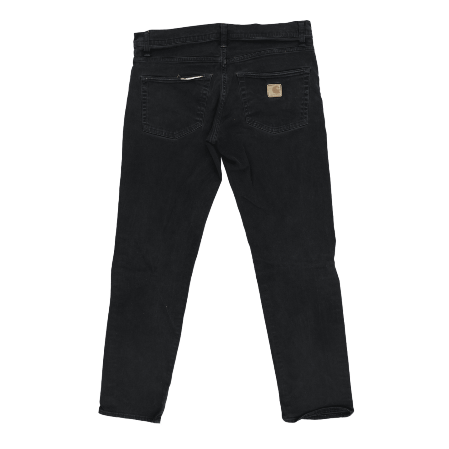 Carhartt WIP Klondike Pants Black Stone Wash 32W x 32L 100% Cotton Men's Workwear