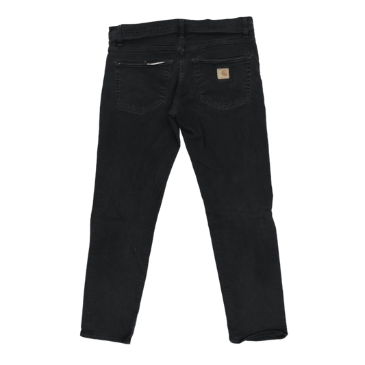 Carhartt WIP Klondike Pants Black Stone Wash 32W x 32L 100% Cotton Men's Workwear