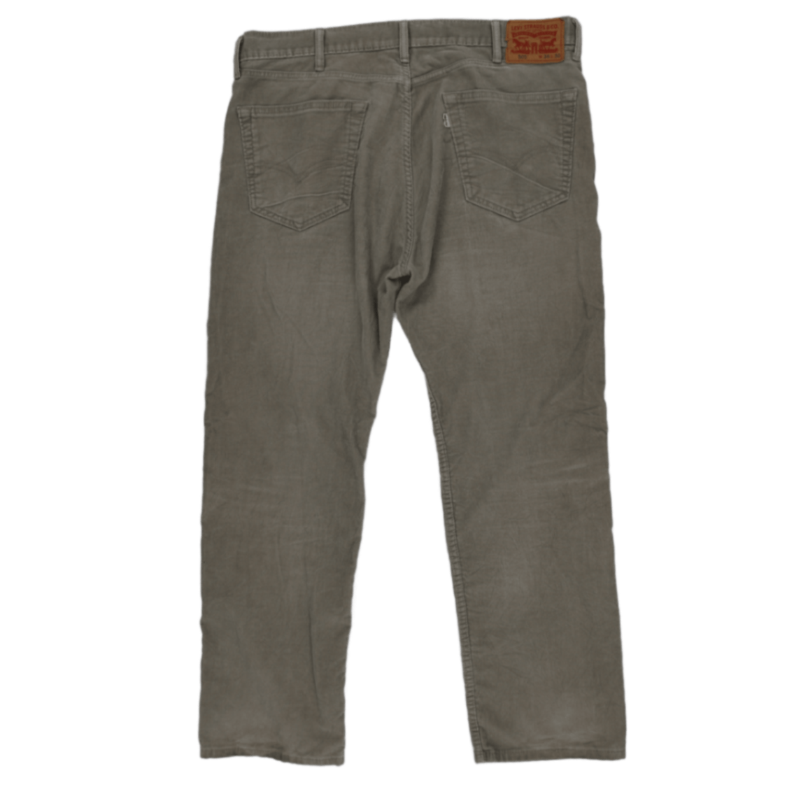Levi's 505 Grey Corduroy Trousers W38 L30 Straight Leg Cotton
