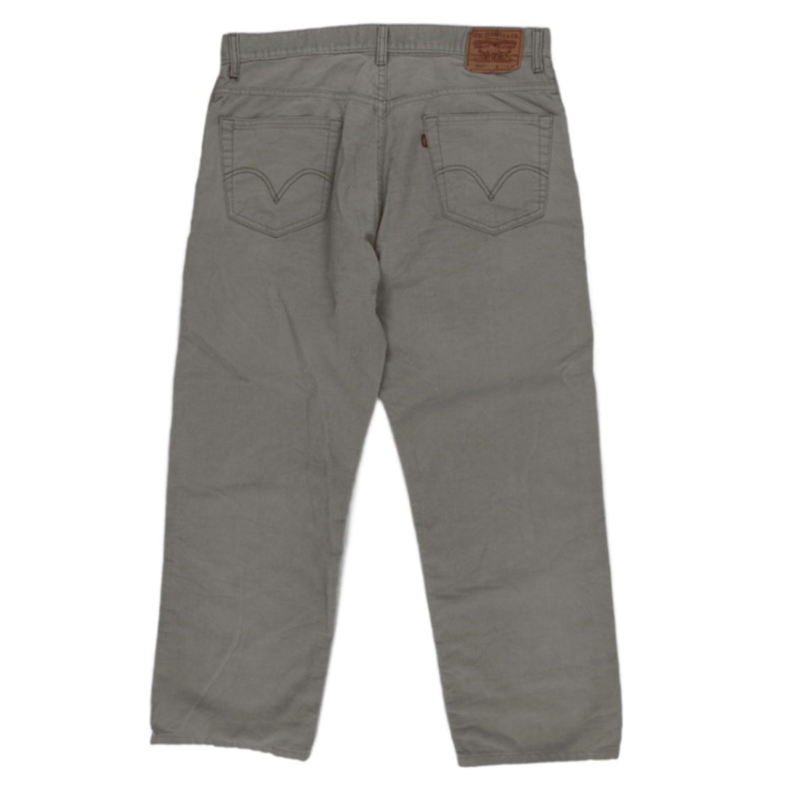 Levi's 569 Relaxed Straight Trousers Grey W36 L30 99 Cotton 1 Elastane