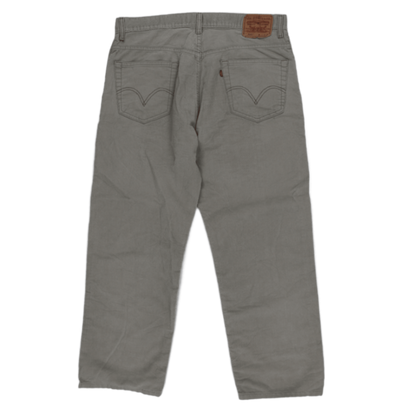 Levi's 569 Relaxed Straight Trousers Grey W36 L30 99 Cotton 1 Elastane