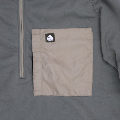 Nike ACG Olive Quarter Zip Pullover Fleece for Men Size Large Polyester