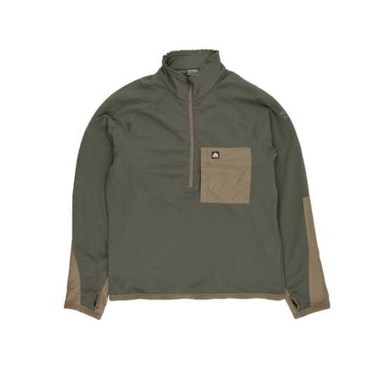 Nike ACG Olive Quarter Zip Pullover Fleece for Men Size Large Polyester
