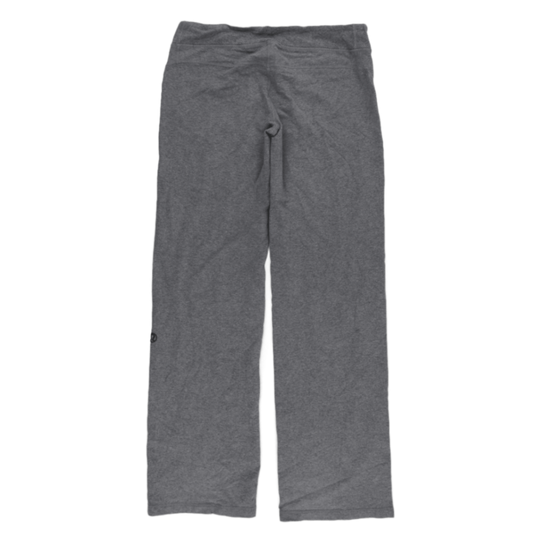 Lululemon Grey Cotton Straight Leg Lounge Trousers UK Size 12