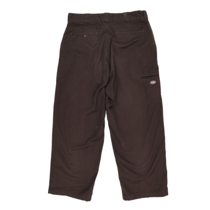 Dickies Brown Work Trousers 38in Waist 30in Inseam Cotton Men's Clothing