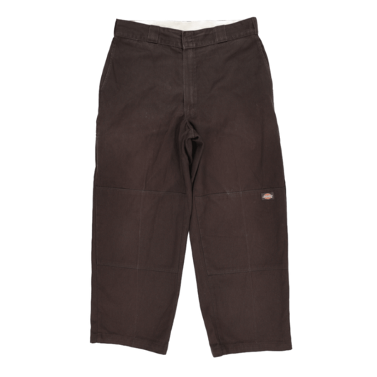 Dickies Brown Work Trousers 38in Waist 30in Inseam Cotton Men's Clothing