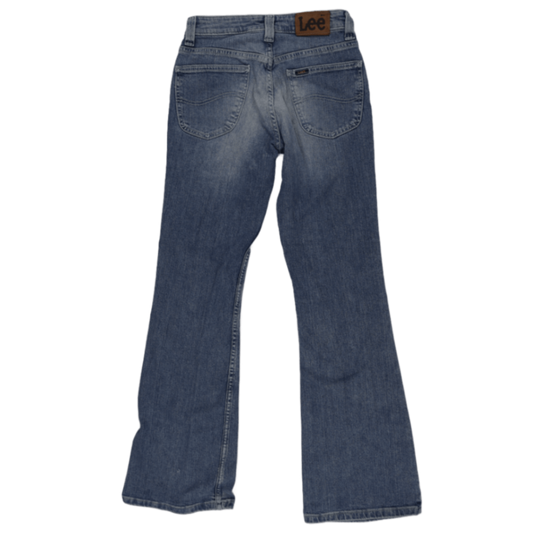Lee Flared Jeans Blue W29 L32 Cotton Denim