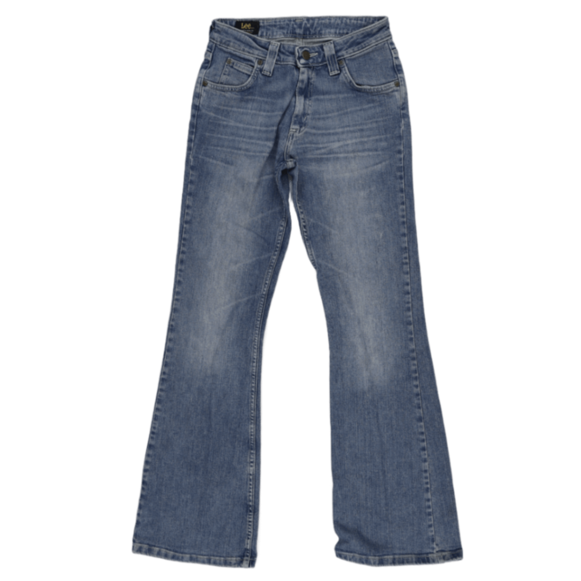 Lee Flared Jeans Blue W29 L32 Cotton Denim