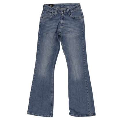 Lee Flared Jeans Blue W29 L32 Cotton Denim