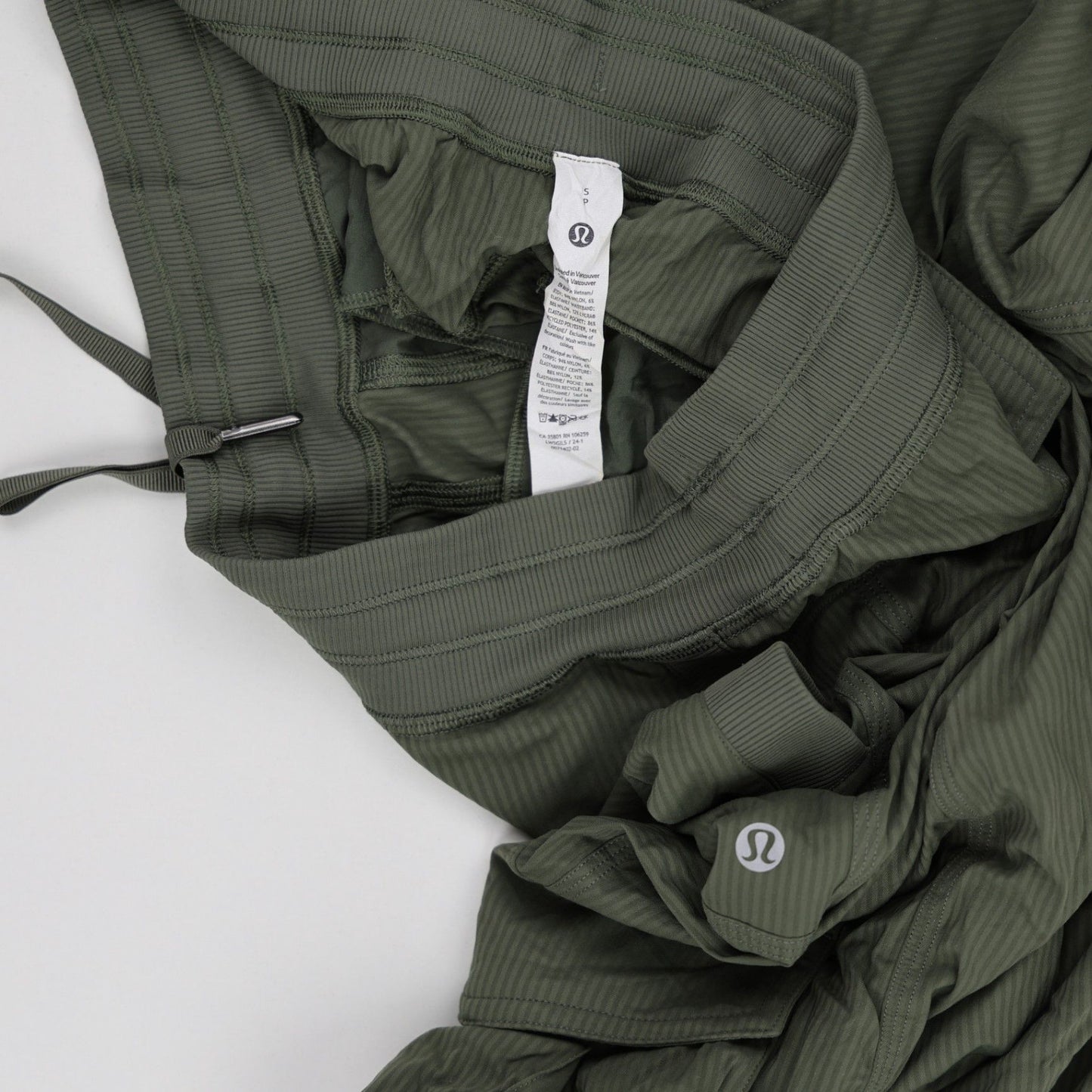 Lululemon Green Cargo Utility Trousers Size S Polyester Blend