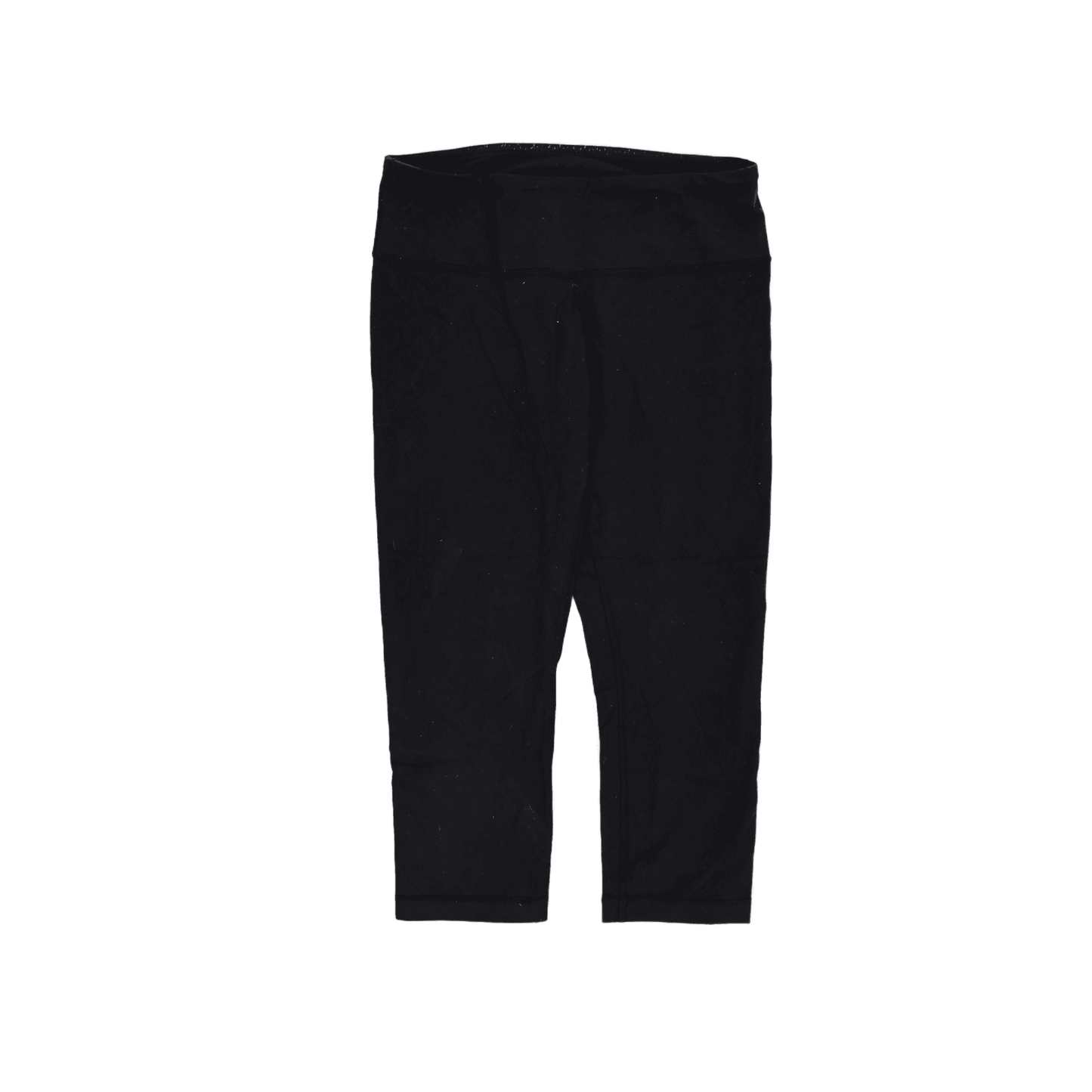 Lululemon Womens Black High Rise Cropped Leggings Small Stretch Fabric