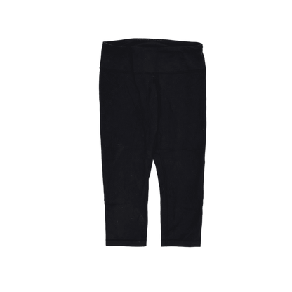Lululemon Womens Black High Rise Cropped Leggings Small Stretch Fabric