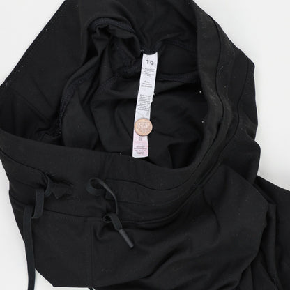 Lululemon Women's Black Joggers Size 10 29 Inch Inseam 77 Percent Nylon 23 Percent Spandex