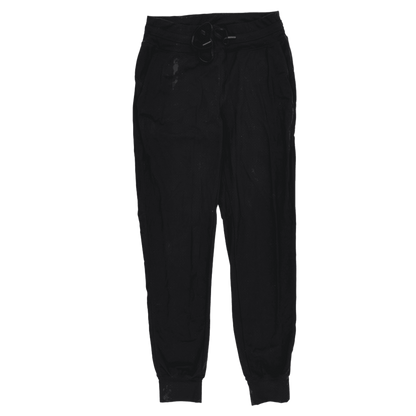 Lululemon Women's Black Joggers Size 10 29 Inch Inseam 77 Percent Nylon 23 Percent Spandex