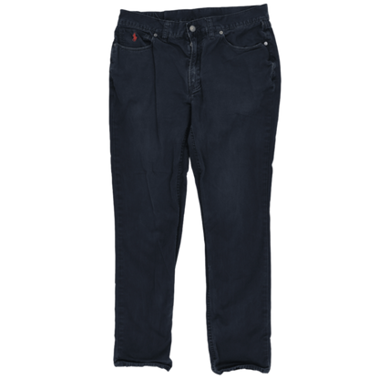 Polo Ralph Lauren Men's Vintage Navy Blue Straight Fit Jeans 36x32 Cotton