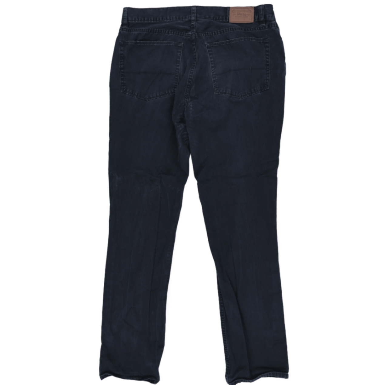 Polo Ralph Lauren Men's Vintage Navy Blue Straight Fit Jeans 36x32 Cotton