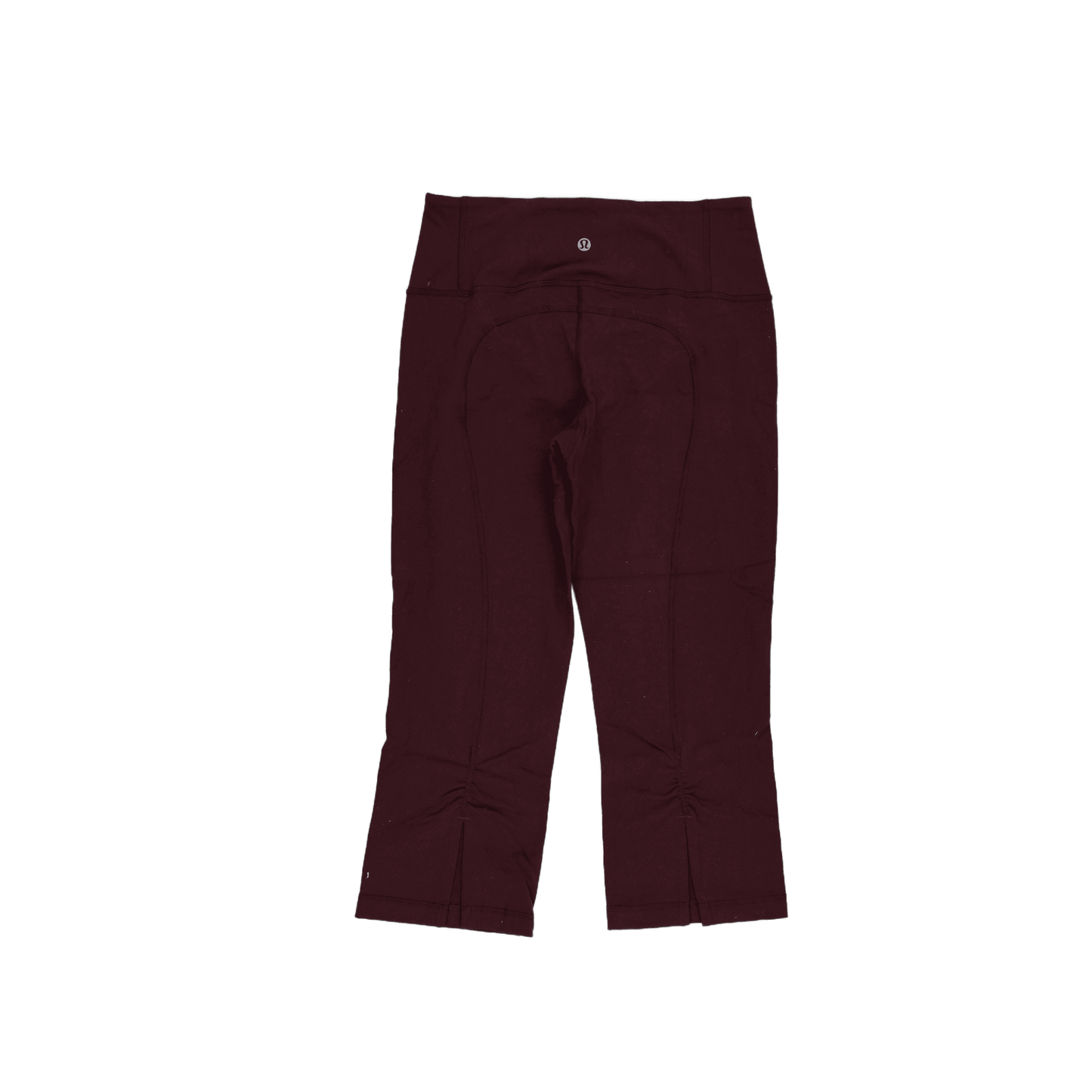 Lululemon Burgundy Cropped Leggings Women's Size 8 Technical Blend 52cm Inseam