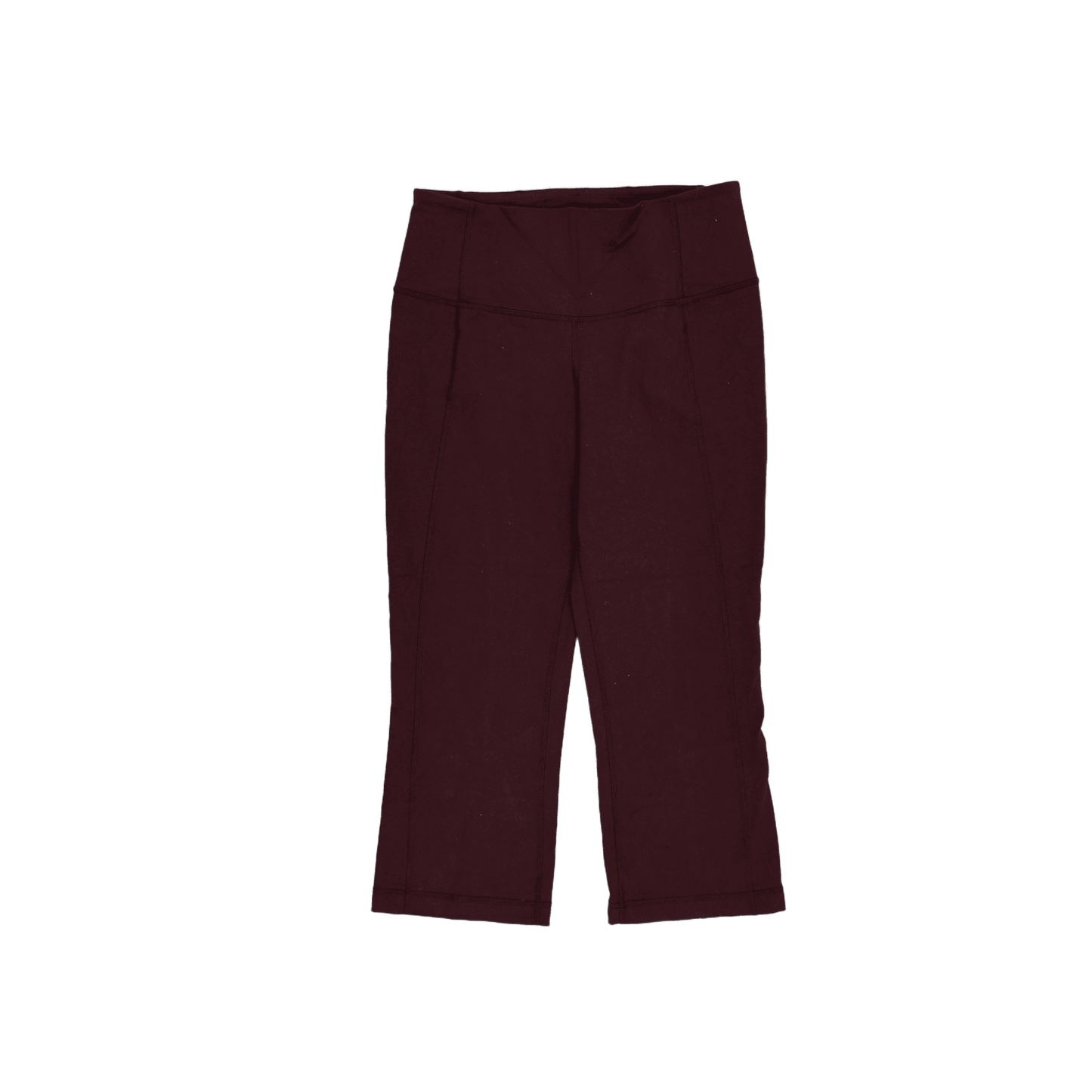 Lululemon Burgundy Cropped Leggings Women's Size 8 Technical Blend 52cm Inseam