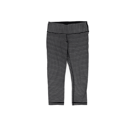 Unbranded Kids Classic Monochrome Striped Leggings Black White 2-3 Years Cotton Blend Everyday Wear