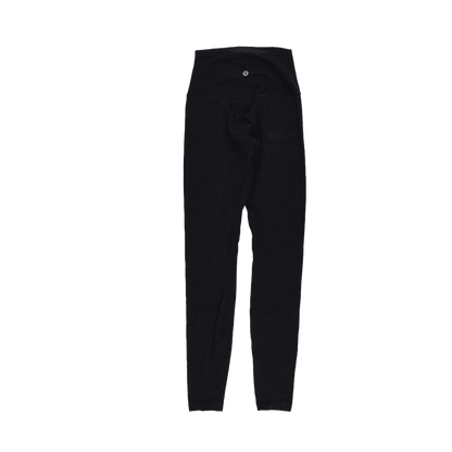 Lululemon Black High Waist Full Length Leggings Women Size Small Stretch Fabric