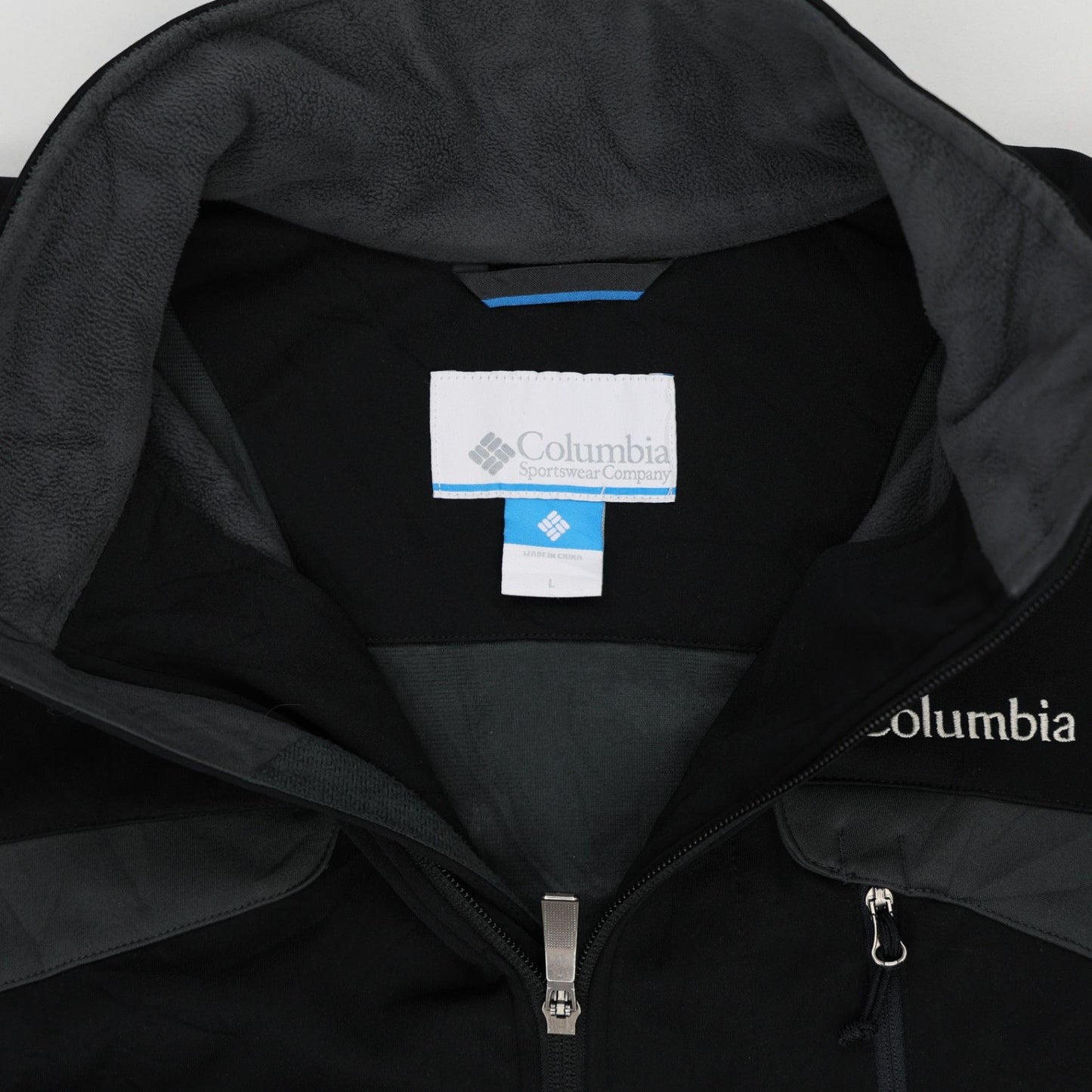 Columbia Black Fleece Outdoor Jacket Large Polyester for Men