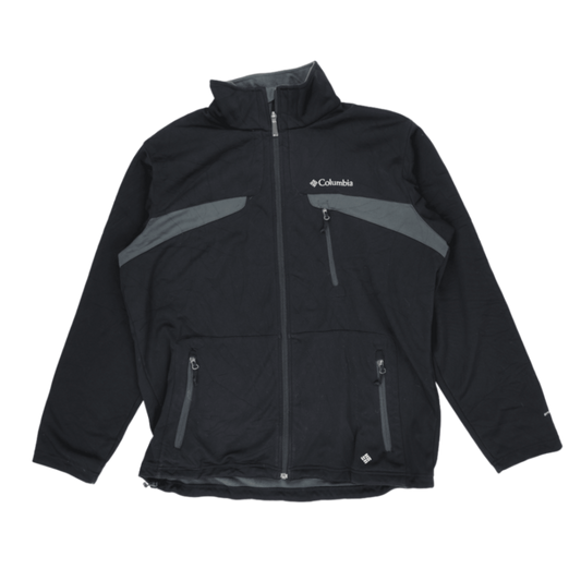Columbia Black Fleece Outdoor Jacket Large Polyester for Men