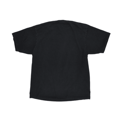 Reebok Vintage Super Bowl XLII T-Shirt Black Large Cotton Graphic Crew Neck