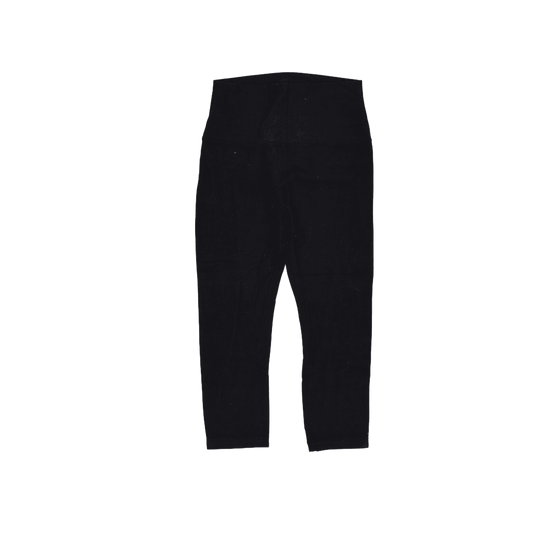 Lululemon Black High Waist Cropped Leggings Women Size 6 Nylon Elastane