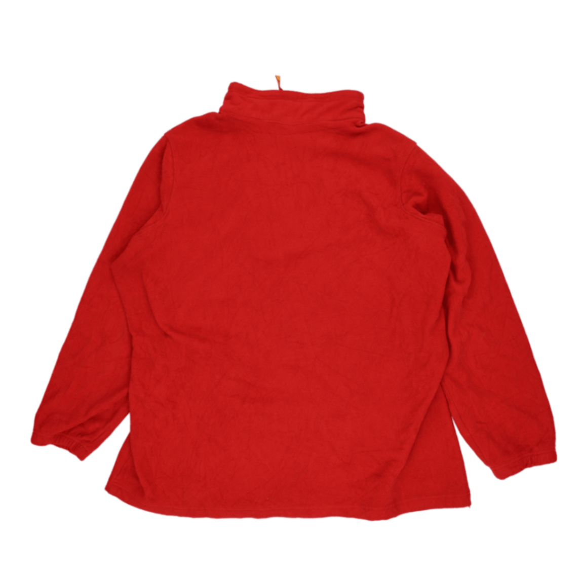 NFL Team Apparel Kansas City Chiefs Women's Red Quarter Zip Fleece Pullover Large