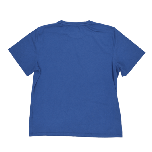 Fila Classic Blue Cotton T-Shirt for Men Size Medium Crew Neck Casual Style