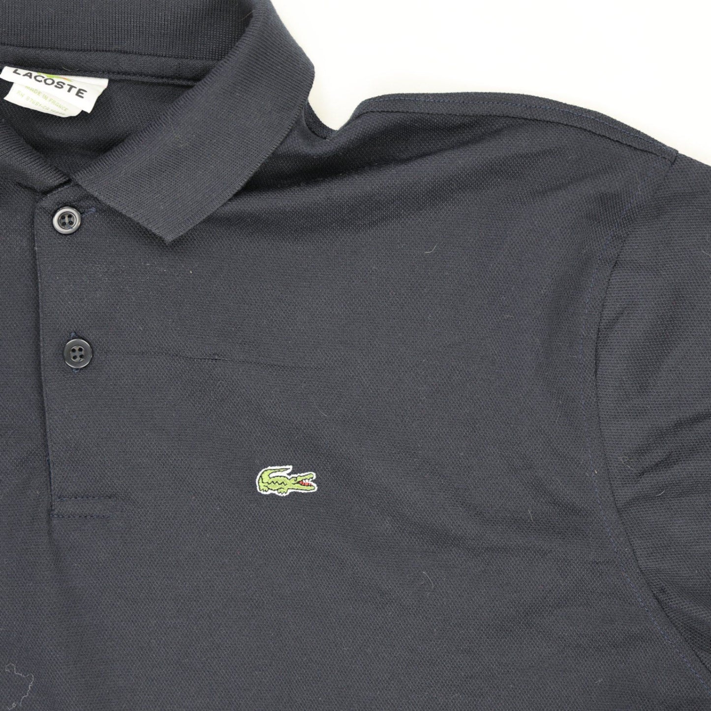 Lacoste Navy Blue Classic Polo Shirt Size 7 XXL Cotton Short Sleeve