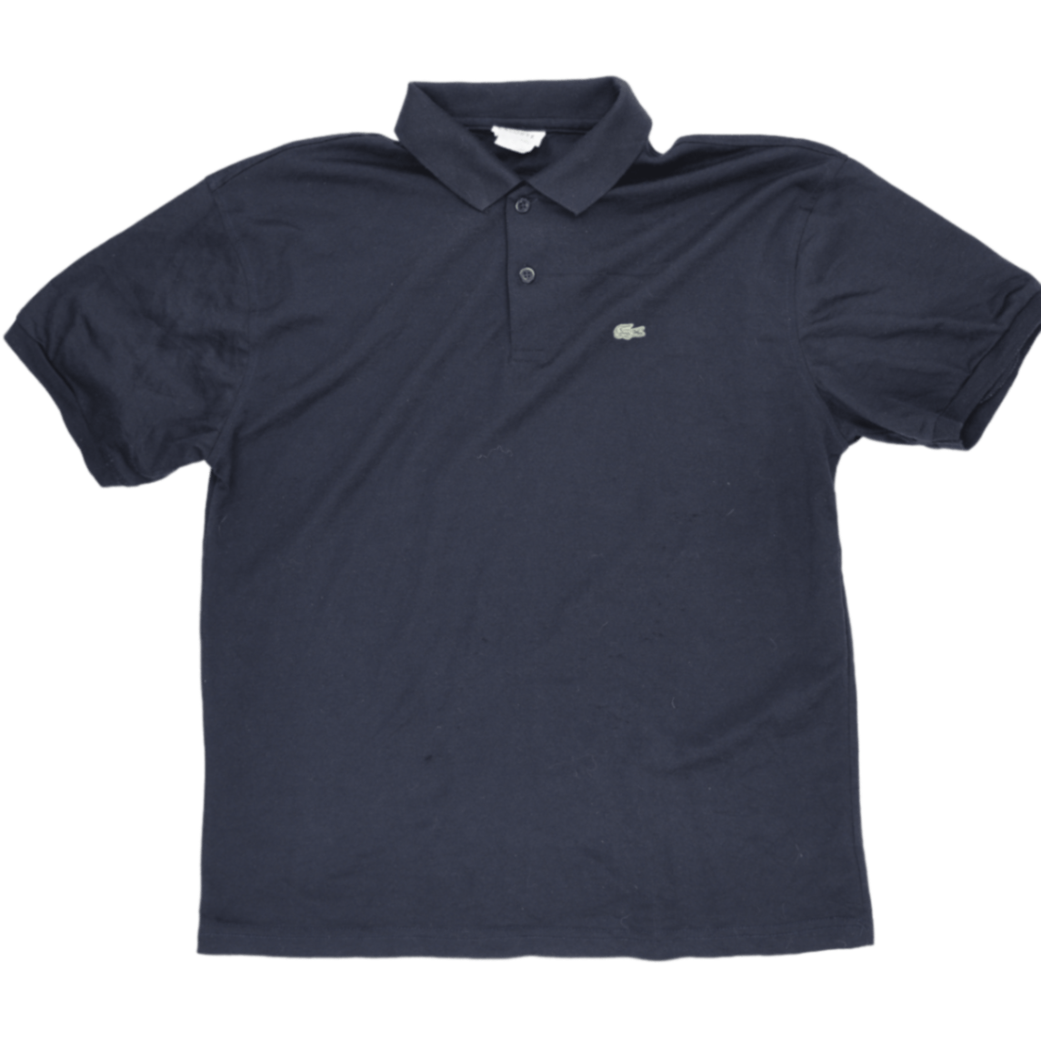 Lacoste Navy Blue Classic Polo Shirt Size 7 XXL Cotton Short Sleeve