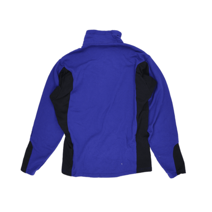 Patagonia Men's Lightweight Fleece Pullover Blue Medium Polyester Blend High Neck Zip