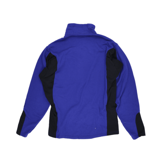 Patagonia Men's Lightweight Fleece Pullover Blue Medium Polyester Blend High Neck Zip