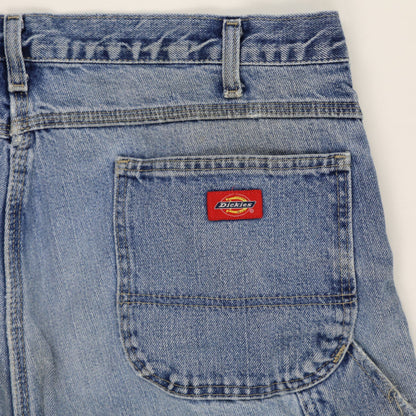 Dickies Mens Carpenter Jeans Blue 34W 30L 100 Percent Cotton Vintage Distressed