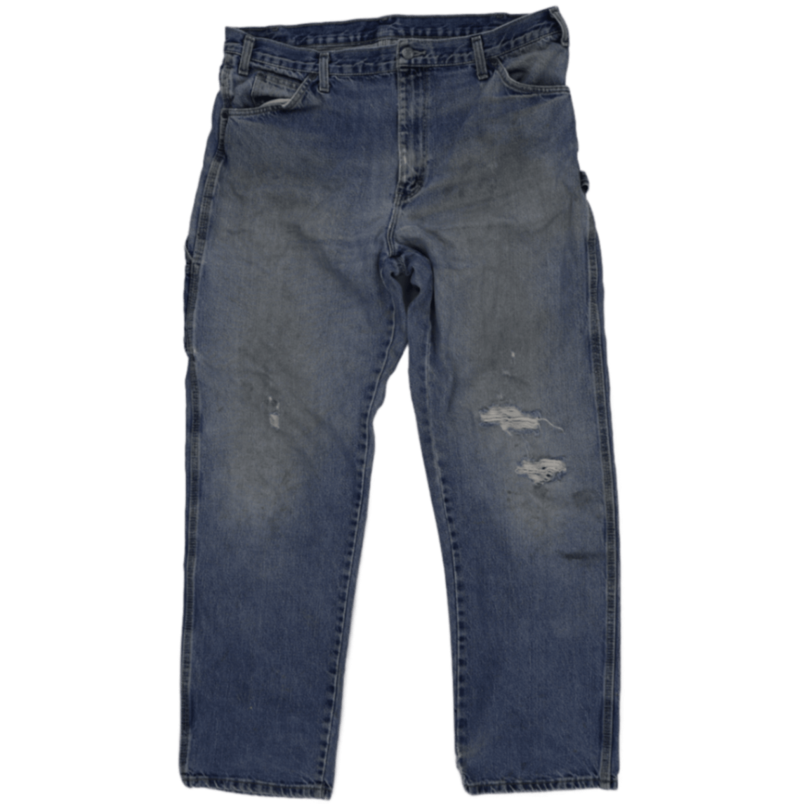 Dickies Mens Carpenter Jeans Blue 34W 30L 100 Percent Cotton Vintage Distressed