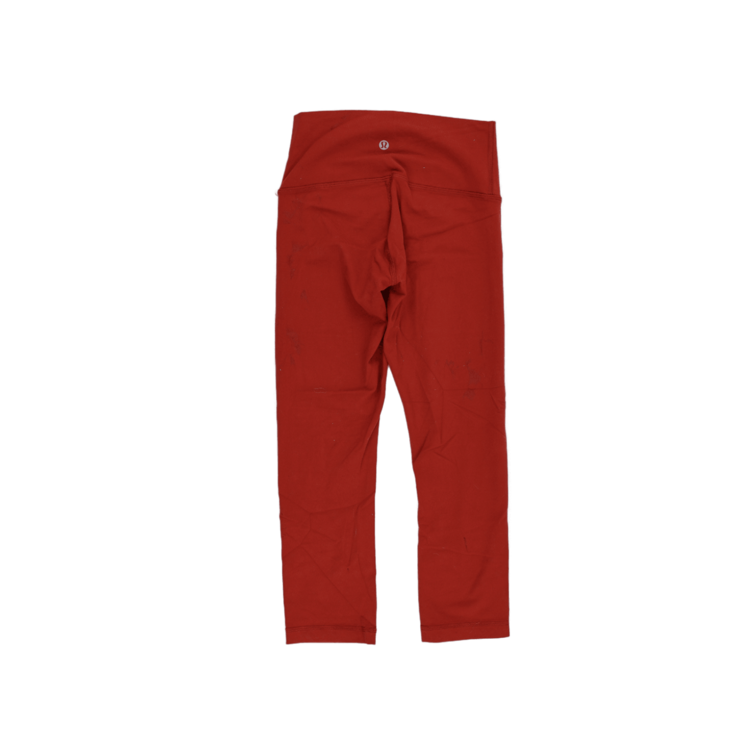Lululemon High Waisted Red Leggings Women's Size 8 Stretch Synthetic Blend