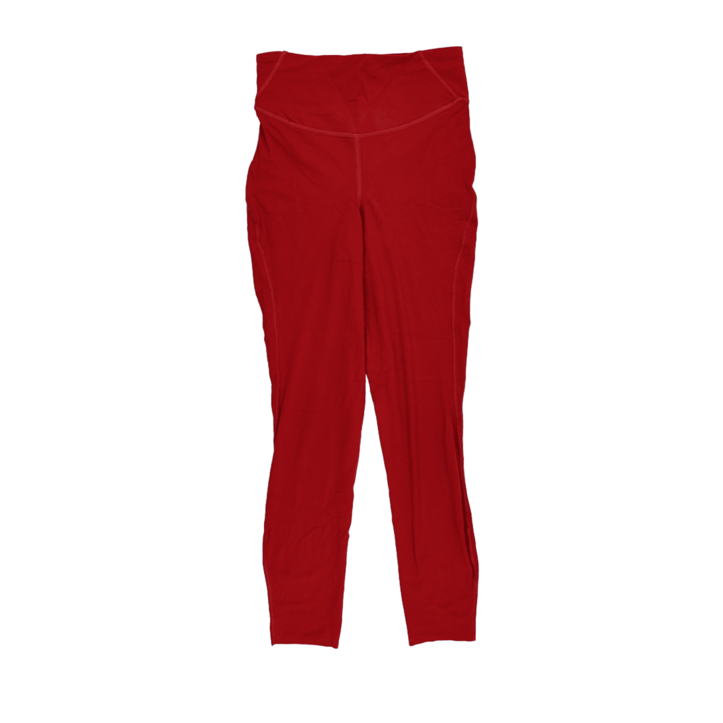 Lululemon Red High Waist Full Length Active Leggings Size 4 Nylon Blend