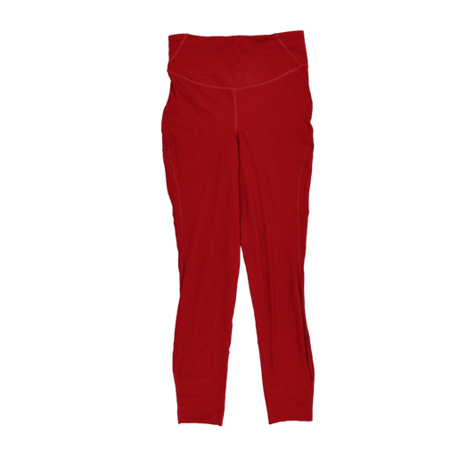 Lululemon Red High Waist Full Length Active Leggings Size 4 Nylon Blend